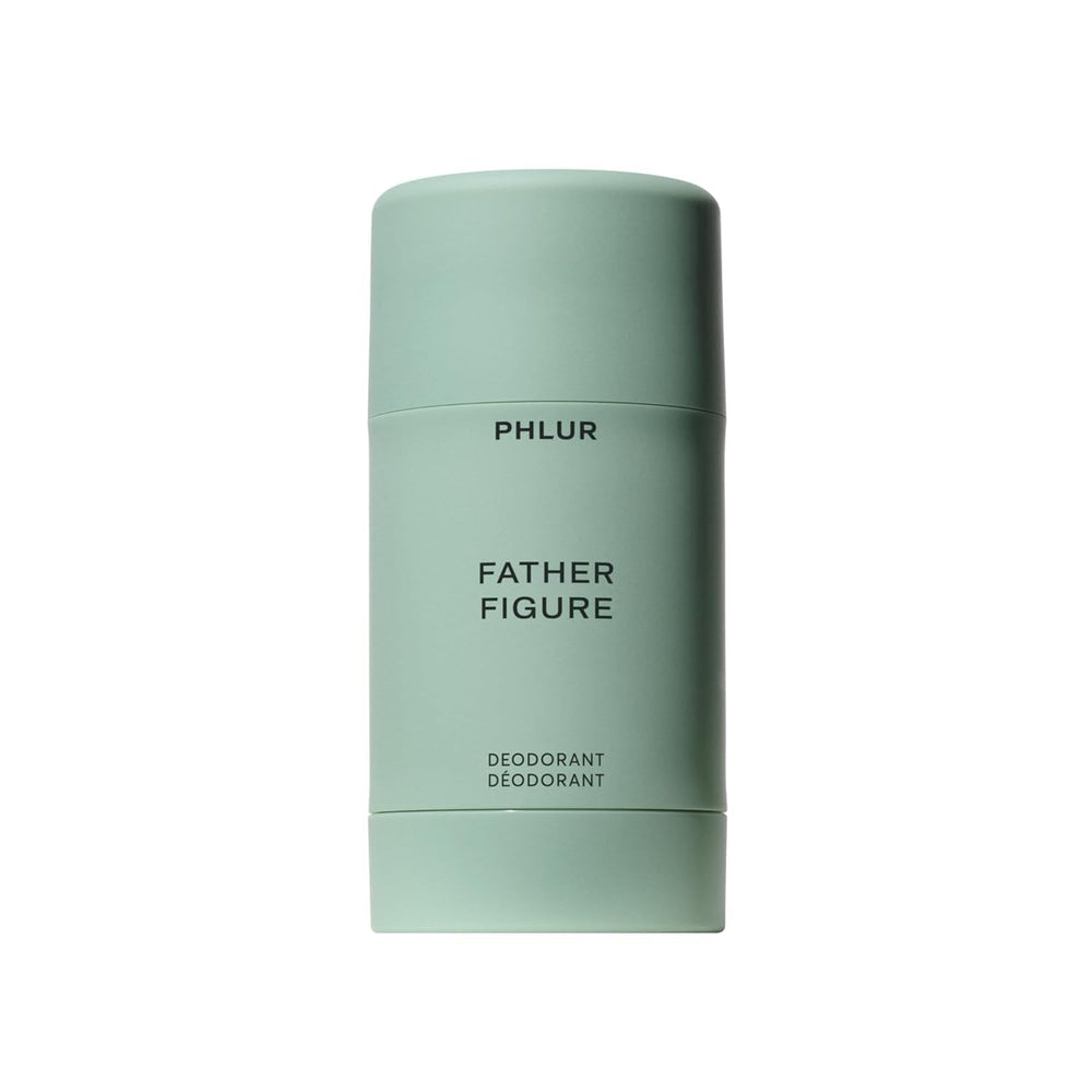 PHLUR Father Figure natural deodorant stick; aluminum-free daily protection for underarms.