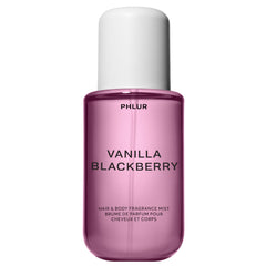 PHLUR Vanilla Blackberry Body Mist bottle with fruity vanilla scent for everyday wear.