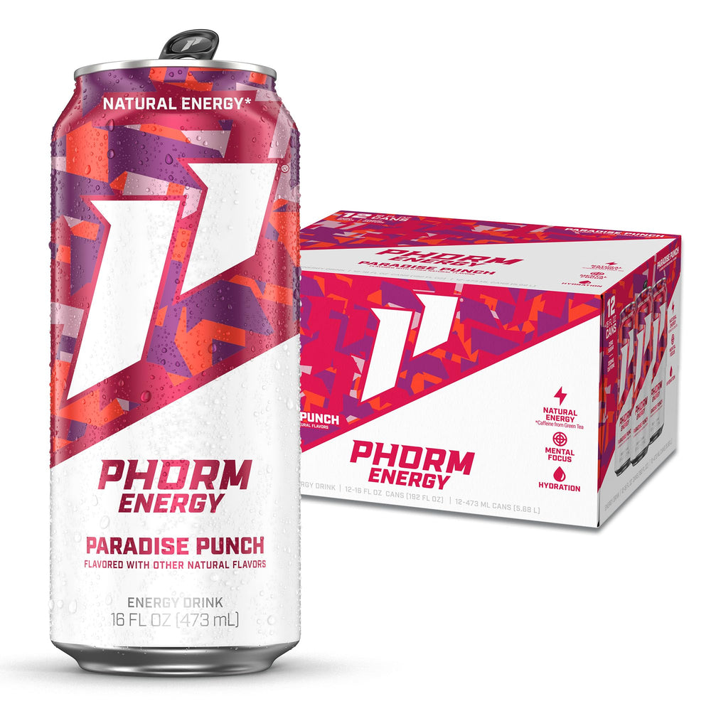 PHORM ENERGY Paradise Punch can provides bold flavor and clean energy for busy mornings.