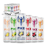 PHX Hydration Energy bottle displaying the electrolyte blend for active days