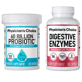 Physician's CHOICE Advanced Gut Health Bundle bottle front, supports overall gut comfort