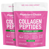 Physician's Choice collagen powder bottle close for enhanced absorption.