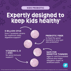 Physician's CHOICE organic prebiotics and vitamins label highlighting nutrient support.