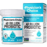 Physician's CHOICE Probiotics 60B CFU bottle with shelf-stable capsules for daily support