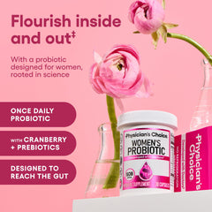 Physician's CHOICE probiotic capsules close-up prepared for daily use