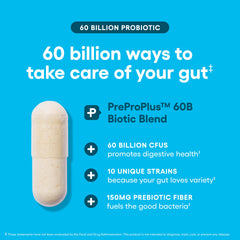 Physician's CHOICE organic prebiotics packaging highlights natural nourishment.