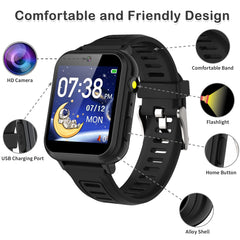 Phyulls Kids Smart Watch selfie camera highlighting photo moments and play.