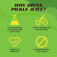 Nighttime use scenario showing Pickle Juice for cramps