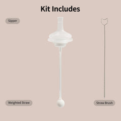 Pigeon gravity ball straw rotates 360° for comfortable drinking.