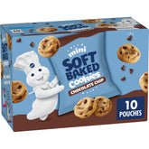 Pillsbury mini soft baked cookies chocolate chip snack bag on the go