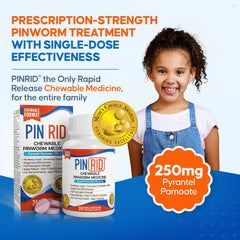 PIN RID single-dose chewable supports quick, kid-friendly treatment routines