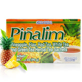 PIÑALIM pineapple tea pack shot showing brand and inviting aroma for a refreshing break