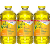 Pine-Sol Lemon Fresh 80 oz bottle ready for floor mopping.