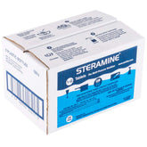 Pink Rhyme Steramine tablets bottle front for six-pack ready for quick surface sanitizing