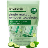 Pink Sky Brookstone wipes pack close-up, 40-count, hygienic on-the-go option