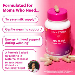 Pink Stork No Flow herbal blend with sage, parsley, and mint