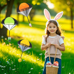 Pinkiwine Easter parachute frog toy promotes active outdoor fun.