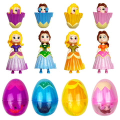 Pinkiwine princess deformation eggs with prefilled figure for imaginative play; great Easter gift.