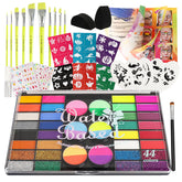 Pintada 44-color face-paint palette for vibrant, long-lasting designs
