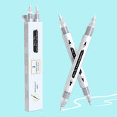 Pinturale Arts white acrylic paint pen dual-tip for precise detailing on dark surfaces
