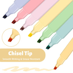 Piochoo no-bleed highlighter enables clean pages during study.