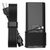 PIOEVTKA 130W USB-C charger powers Dell XPS 9575 in a travel setup