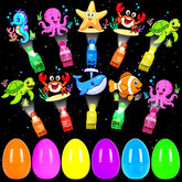 PIONJOY 24-pack Easter eggs glow brightly for easy egg hunts and baskets.