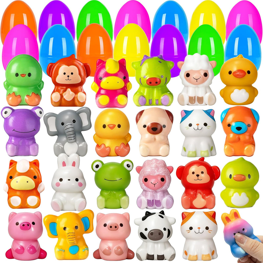 PIONJOY 24-pack Easter eggs in a gift box for festive party favors and baskets