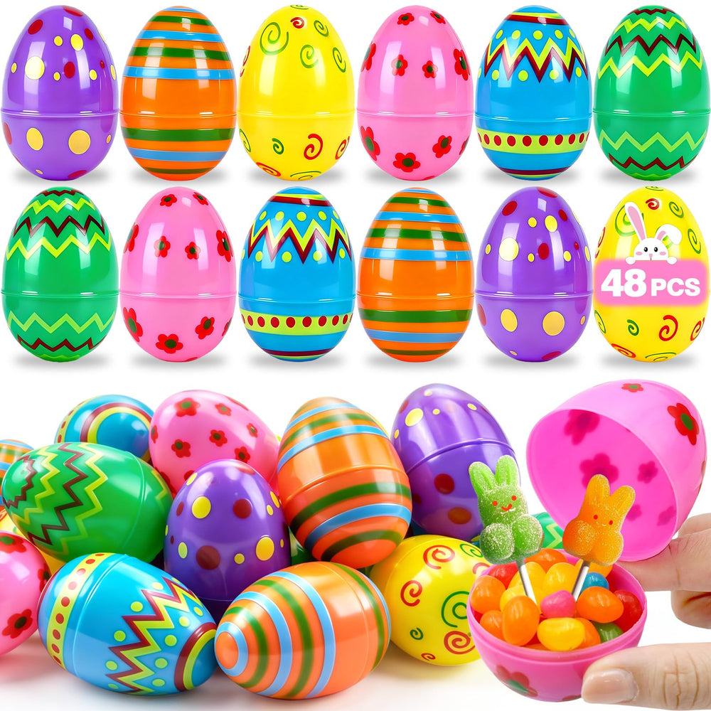 PIONJOY printed Easter eggs in bright colors for engaging hunts