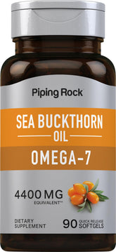 Piping Rock sea buckthorn oil capsules bottle for easy daily intake