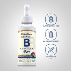 Piping Rock sublingual drops ready for under-tongue use.