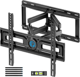 Pipishell full-motion TV wall mount with dual arms for secure, flexible viewing.