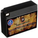 Pirate Battery YTX4B-BS 12V 40CCA battery full view for scooter power