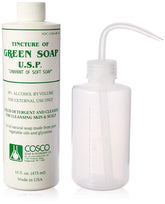 Pirate Face Tattoo Cosco Green Soap 16oz bottle for gentle skin prep before tattooing.