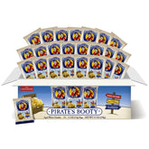 Pirate's Booty aged white cheddar puffs package front view, gluten-free snack for kids.