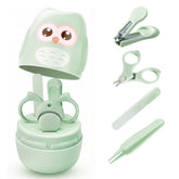 PIXFAIRY baby nail clipper in owl case for gentle, safe trimming