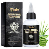 Pjordo tattoo stencil gel enables precise skin transfer with crisp lines.