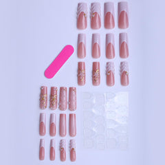plalely ABS material durable press-on nails for reliable wear