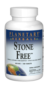 Planetary Herbals Stone Free bottle front for kidney and gallbladder support.