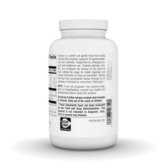 Planetary Herbals Triphala dosing illustration for daily digestive support.