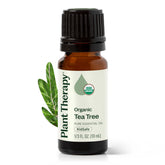 Plant Therapy Tea Tree Oil bottle cap, ideal for diffusing and topical blends.