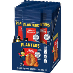 Planters Heat Peanuts on a party plate ideal for sharing.