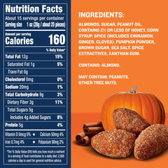 Planters Pumpkin Spice Almonds spice-dusting detail highlights fall flavor.