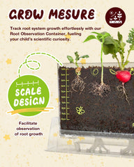 PlantMeW Root Viewer kid-friendly science setup for hands-on gardening