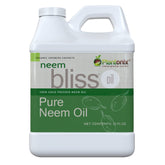 Plantonix Neem Bliss 32oz bottle displaying pure neem oil for skin nourishment.
