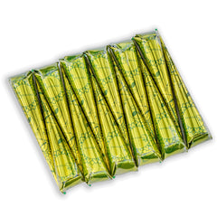 Plantovika henna cone ready-to-use paste for reddish brown color and long-lasting shade.