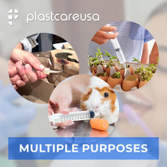 PlastCare USA curved-tip syringe pack of 20 for busy clinics and post-op care.