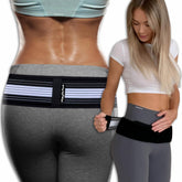 PlayActive Sacroiliac Belt assembly shows adjustable hip support for movement