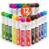 Playkidiz Darice dot markers 12 colors pack for vibrant toddler art projects.