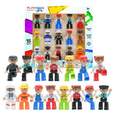 Playmags large figures 15 pieces: durable magnetic figures for creative play and STEM exploration.